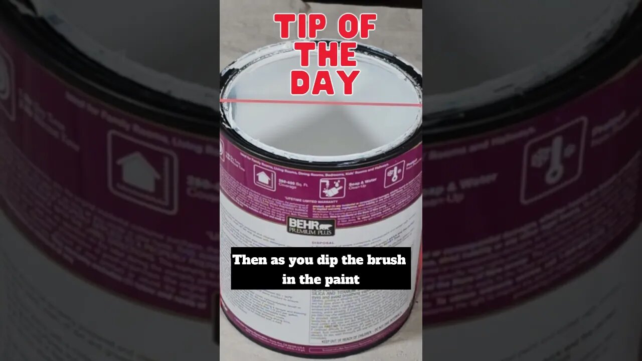 Tip of the day: Prevent paint drips #short