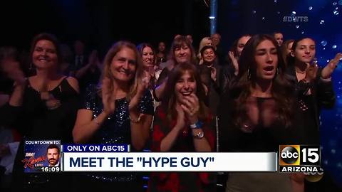 'Hype guy' talks Dancing with the Stars warm-ups