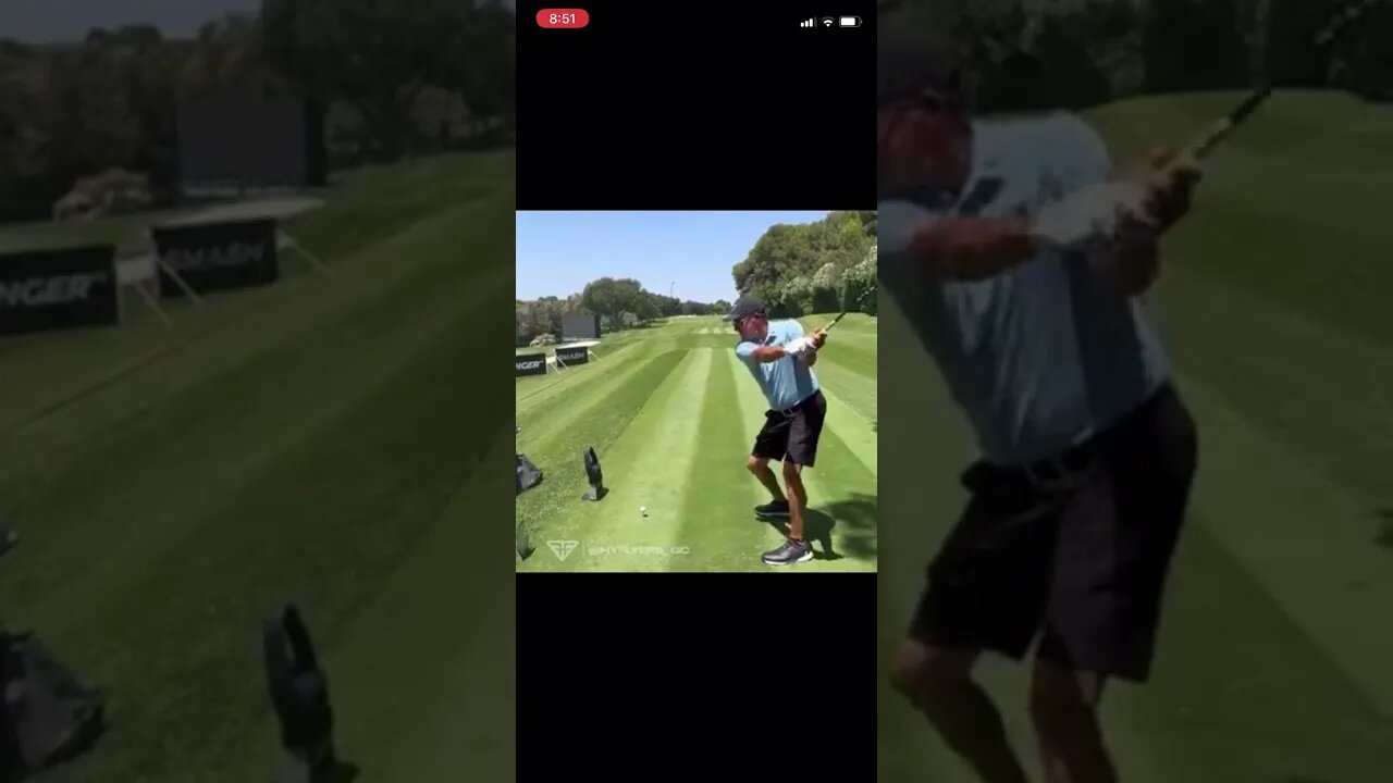 Phil Mickelson destroys a tee shot! #golf #philmickelson #rydercup