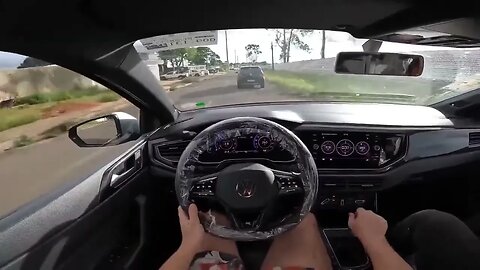 Testing VW Polo autonomous emergency braking #shorts