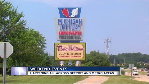 Here's a look at the top weekend events in Metro Detroit