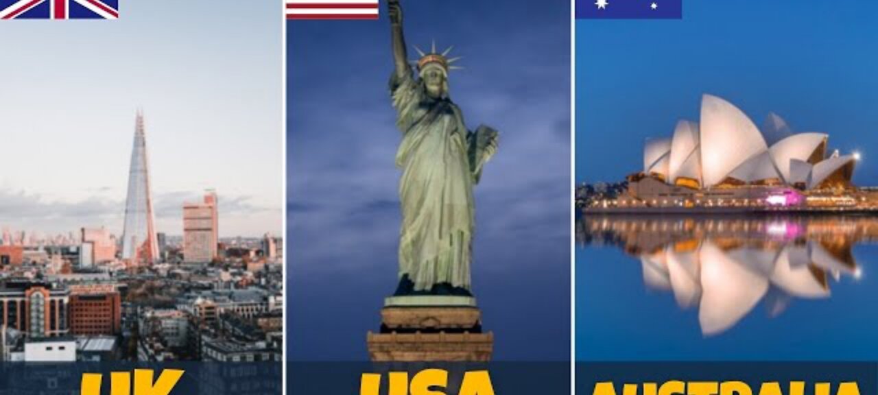 United states VS United kingdom VS Australia_ country comparison