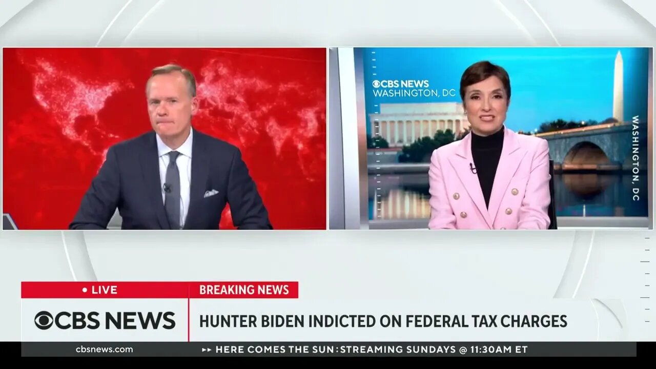 CBS: Hunter Biden Indictment "Seems To Leave The Door Open" For Foreign Lobbying Charges