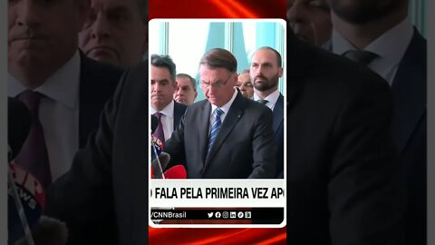 Bolsonaro fala pela primeira vez após derrota nas eleições; @SHORTS CNN