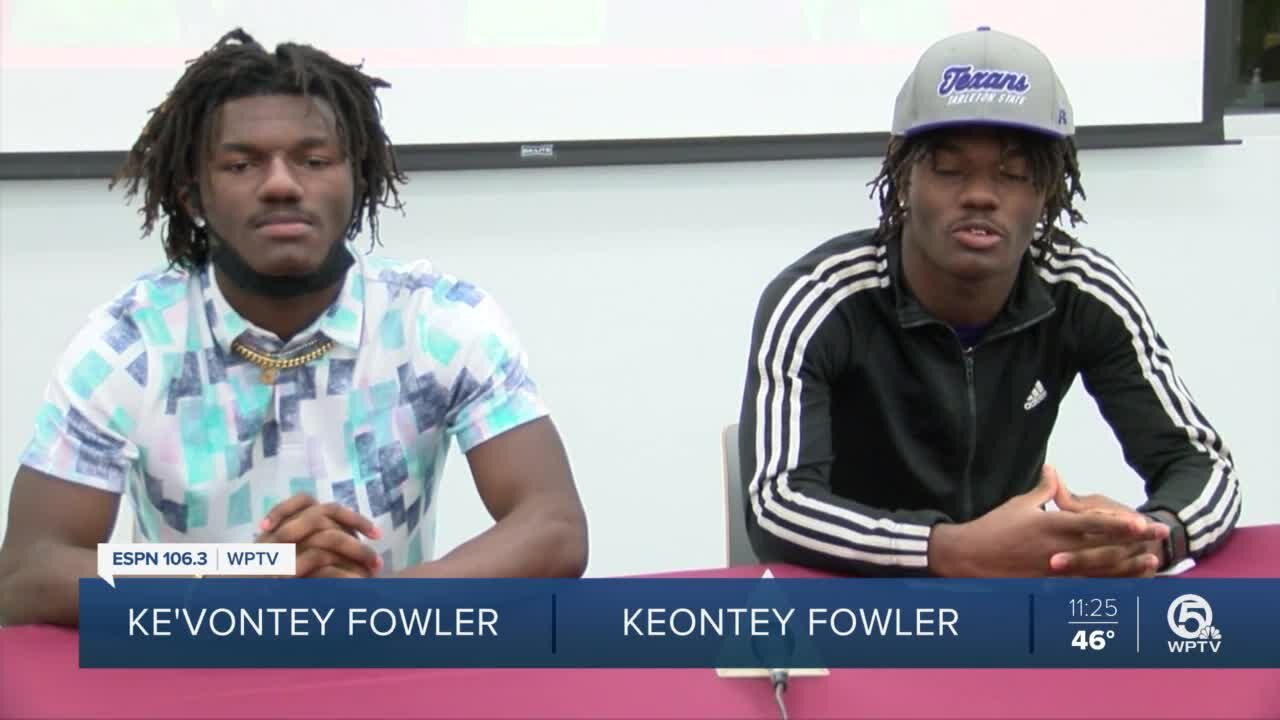 Twins heading separate ways on next level