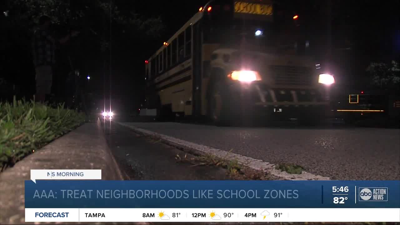 AAA: Treat neighborhoods like school zones