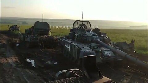 Destroyed Leopards and other NATO equipment near Rabotino