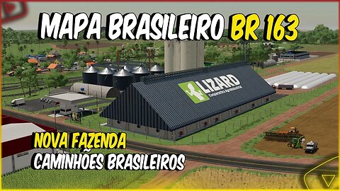 MAPA BRASILEIRO MUITO REALISTA COM BELAS FAZENDAS FARMING SIMULATOR 22 BR 163