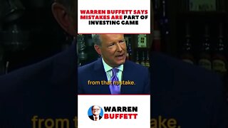 Mistakes Are Part of Investing Game | Warren Buffett Quotes | Motivational #shorts