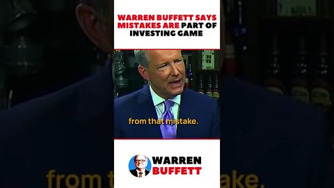 Mistakes Are Part of Investing Game | Warren Buffett Quotes | Motivational #shorts