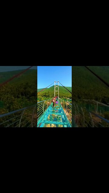 Glass bridge | Rajgir #bihar #rajgir #glassbridgebihar #shorts #short @BiharTak #viral