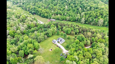 Aerial View of House