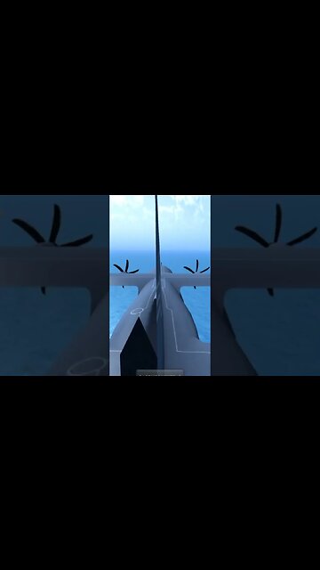 Crashing HC-130 into AI Plane | Turboprop Flight Simulator #shorts