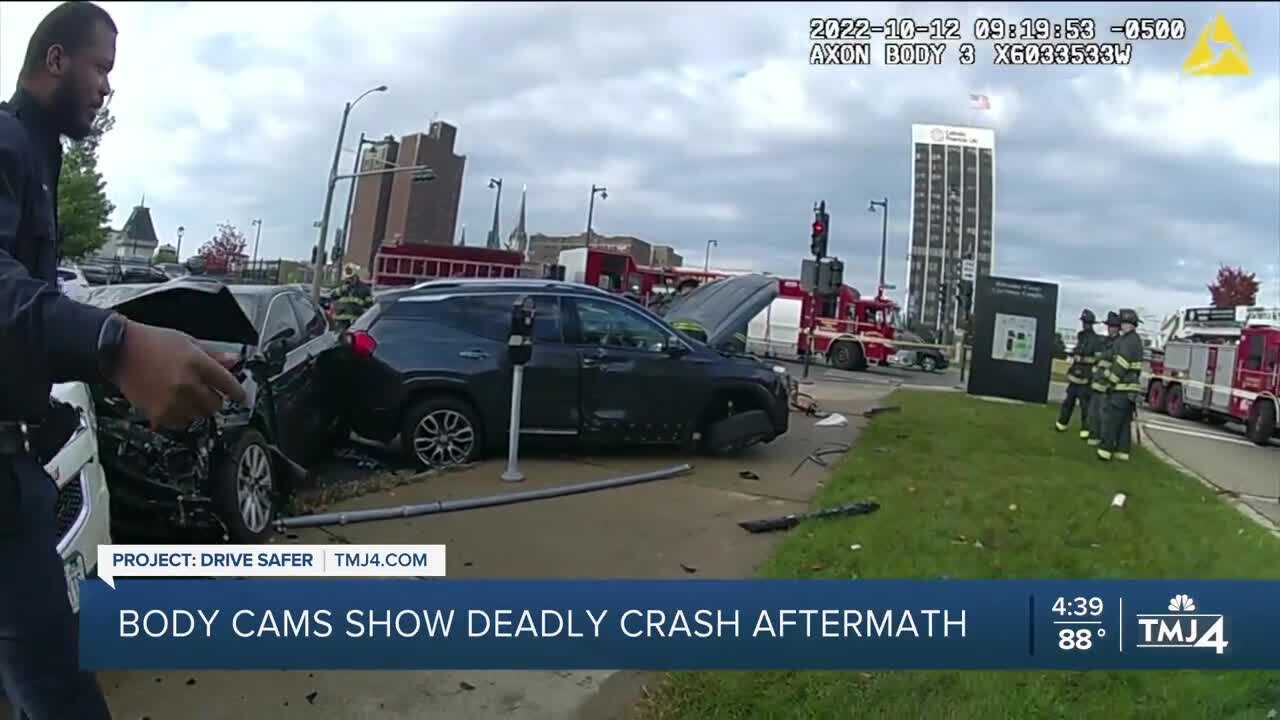 Body cam shows deadly crash aftermath