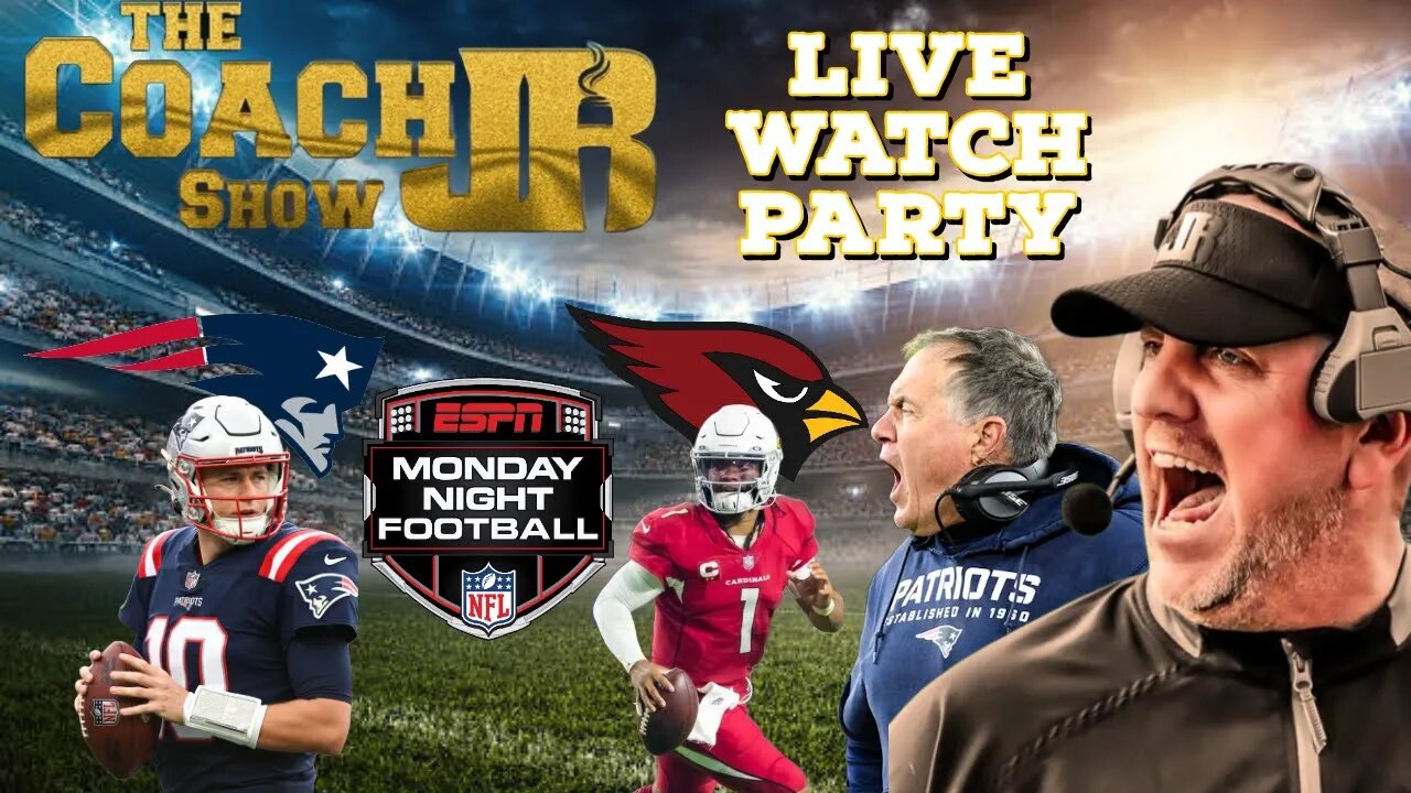 MNF - KYLER MURRAY VS MAC JONES | COACH JB LIVE WATCH PARTY 5PM