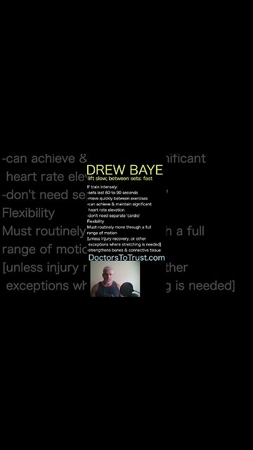 Drew Baye. If train intensely:-sets last 60 to 90 seconds -move quickly between exercises