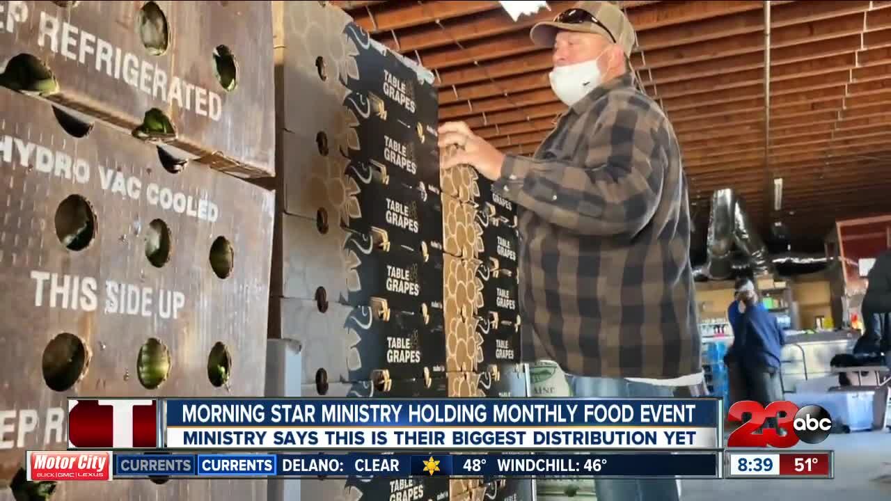 Morning Star Ministry holds monthly food distribution event