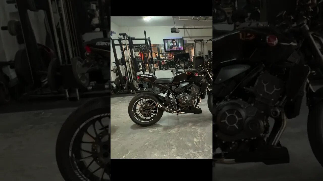 CB1000R Full Exhaust System Cold Start Exhaust Sound #shorts #motorcycle #bike #exhaustsound