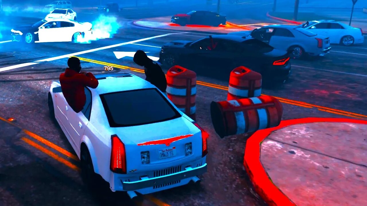 BLOCKED Off PCH🌴For A MASSIVE PIT💨TAKEOVER🌊GTA5