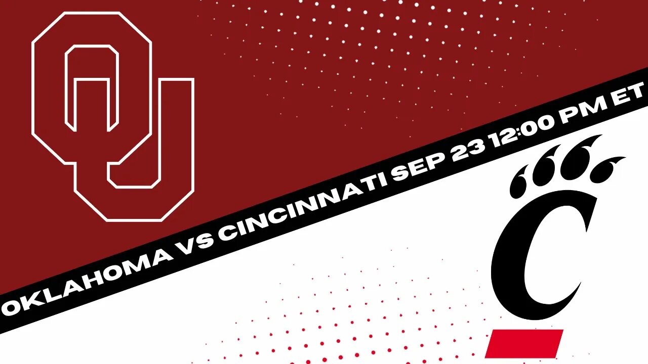 Oklahoma Sooners vs Cincinnati Bearcats Prediction and Picks {Free College Football Pick 9/23/23}