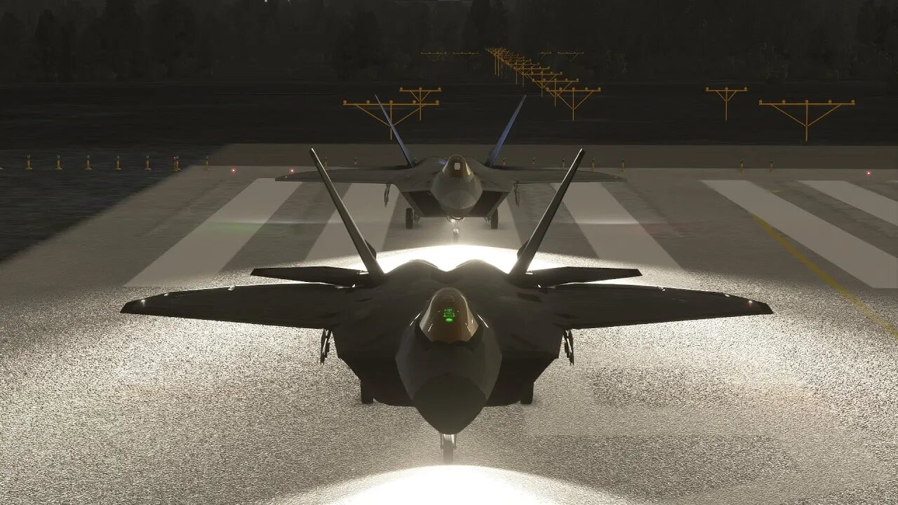 The Watchman News - SimGameIt & Charles314 Flying The F-22 In Bad Weather MSFS2020