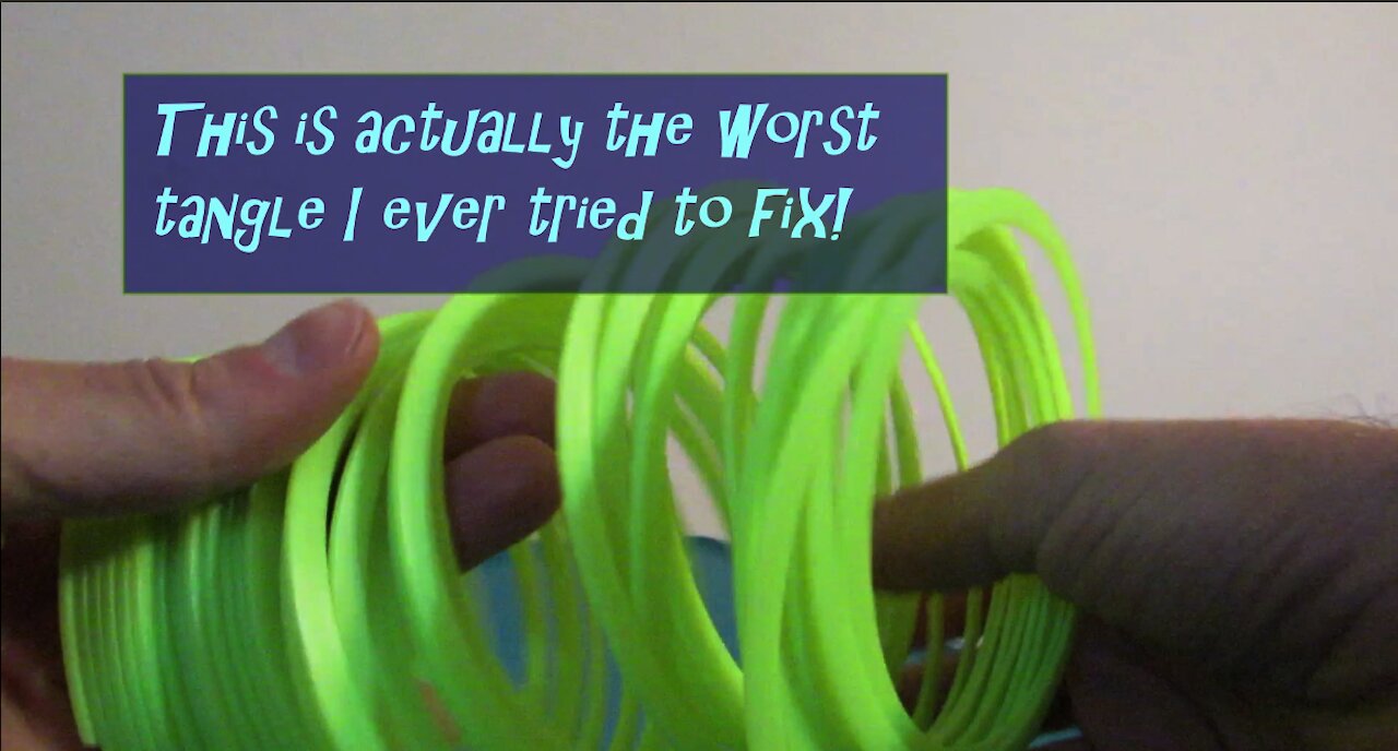 Easy way to fix a tangled slinky with a genious trick