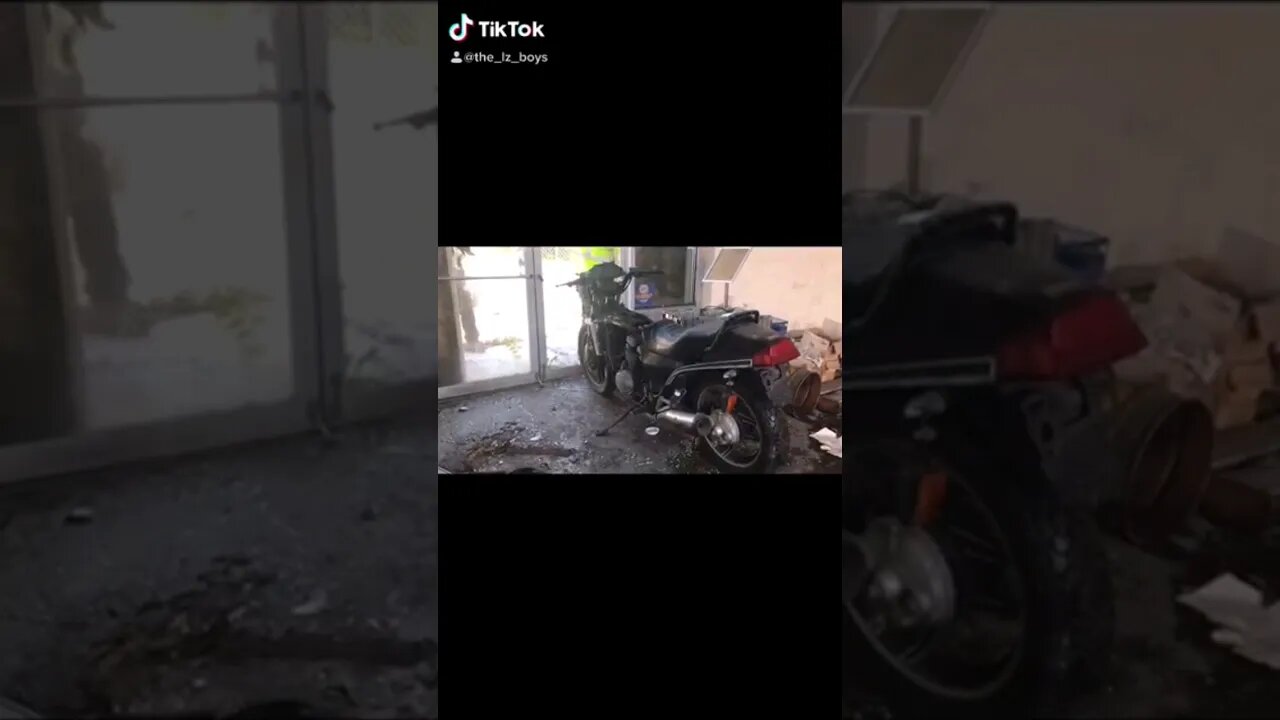 I got a free motorcycle from an abandoned store
