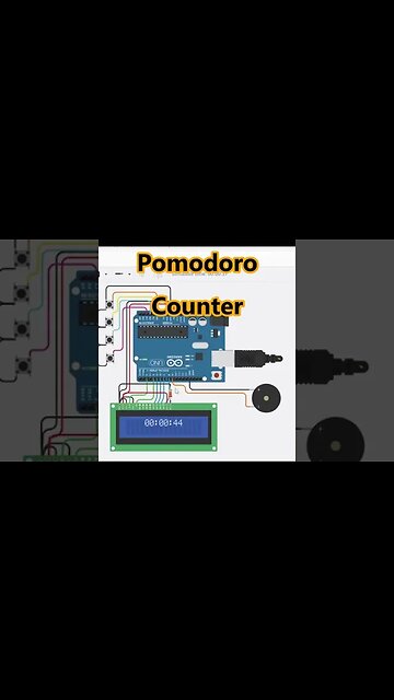Arduino Pomodoro Counter - Productivity Hacking on Tinkercad