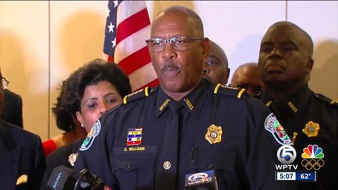 When will police chief Clarence Williams retire?