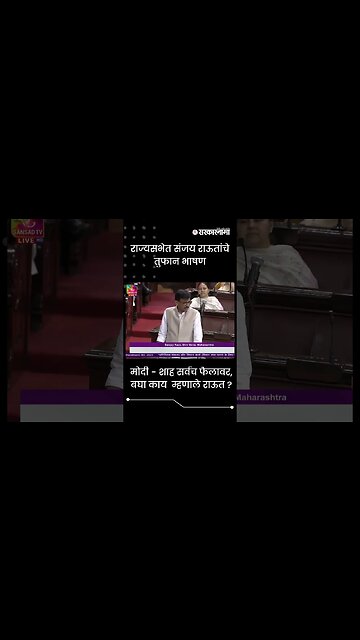 #shorts | राज्यसभेत संजय राऊतांचे तुफान भाषण | RajyaSabha | #SanjayRaut Politics | India