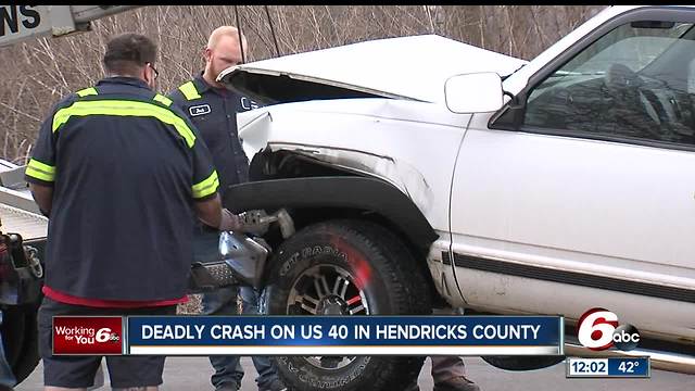 Indy man killed in US 40 crash in Hendricks Co.