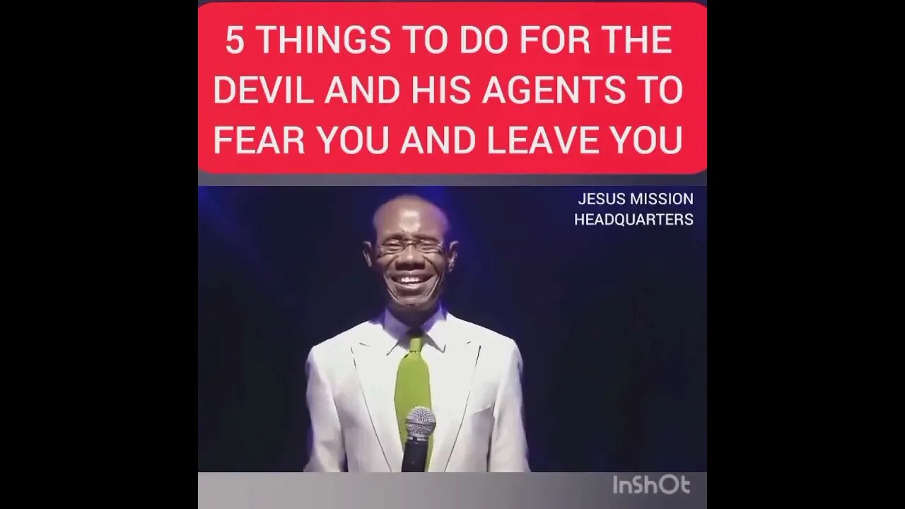 5 Things to Do for the Devil and his Agents to Fear You and Leave You | Amb Promise Ogbonna