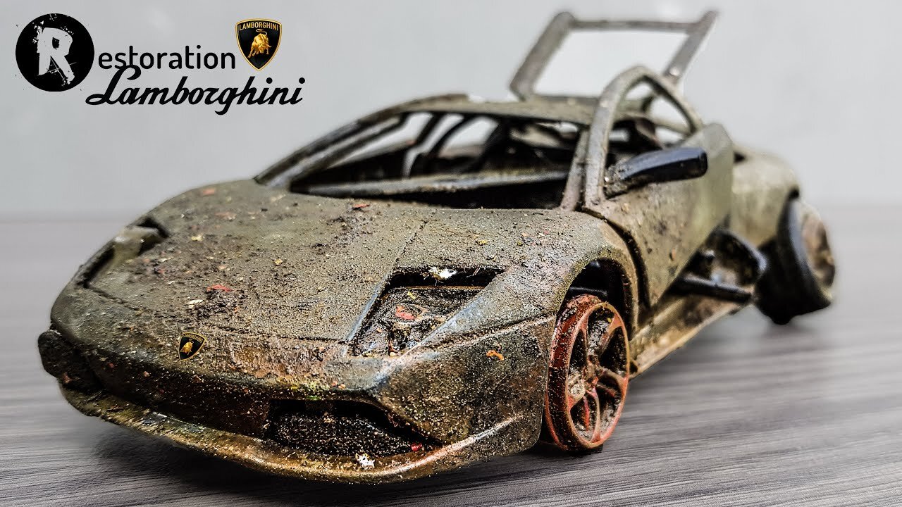 Restoration Lamborghini Murciélago Abandoned Sport Model Car