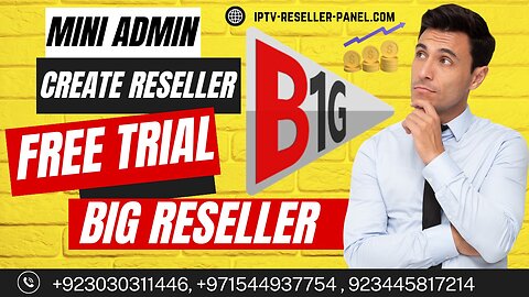 How to use B1G IPTV Reseller Panel -How to buy B1G IPTV dreams8k credits