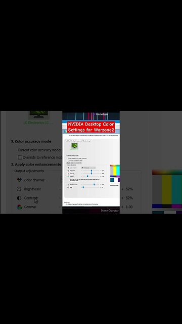 NVIDIA Desktop Color Settings for Warzone 2 #shorts