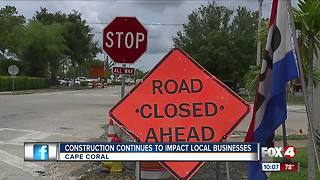 Construction project continues to impact businesses in Cape Coral