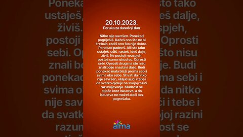 ATMA Poruka za današnji dan 20.10.2023. #inspiracija #porukadana #mudrost #motivacija