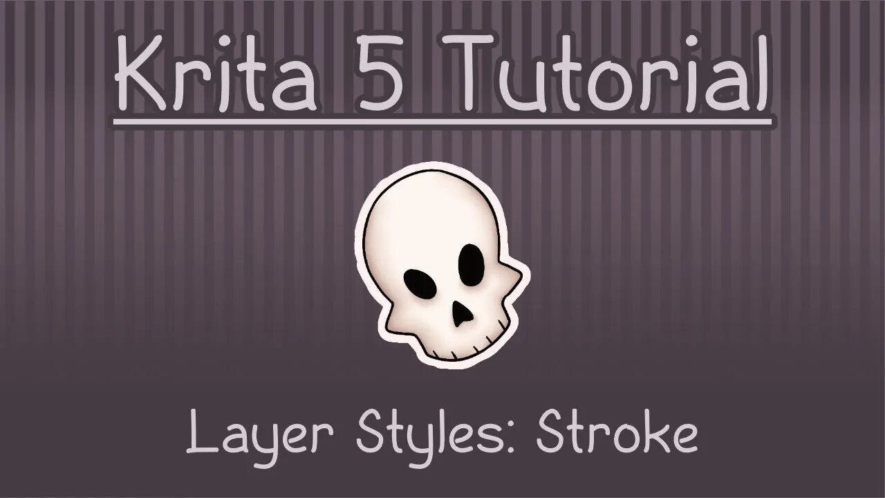 Krita 5 Tutorial: Layer Styles - Stroke