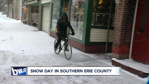 Snow day in Southern Erie County