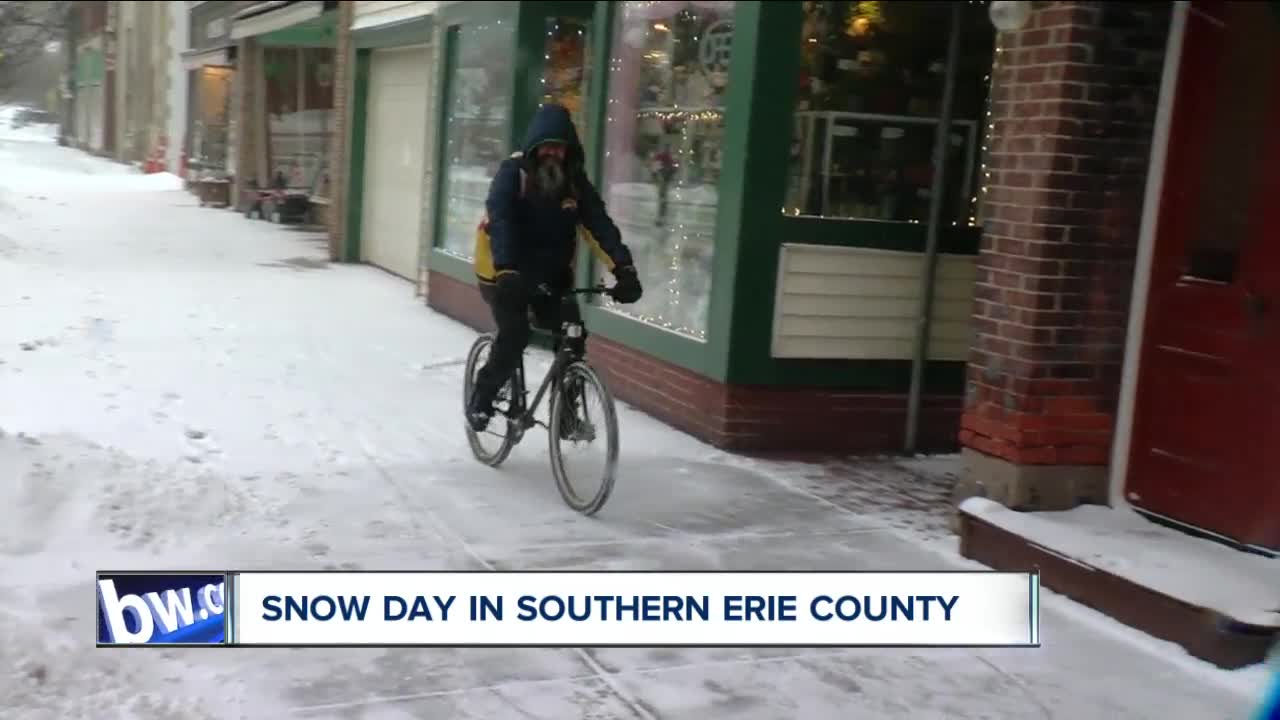 Snow day in Southern Erie County