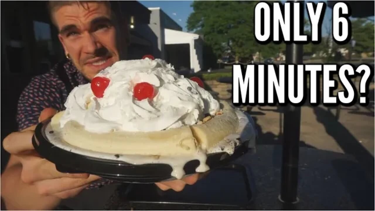 CRAZY ICE CREAM SUNDAE CHALLENGE IN COLUMBUS OHIO | Warning: Brain Freeze | Man Vs Food