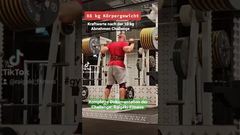 kraftwerte nach der 10 kg Abnehmen Challenge. #krafttraining