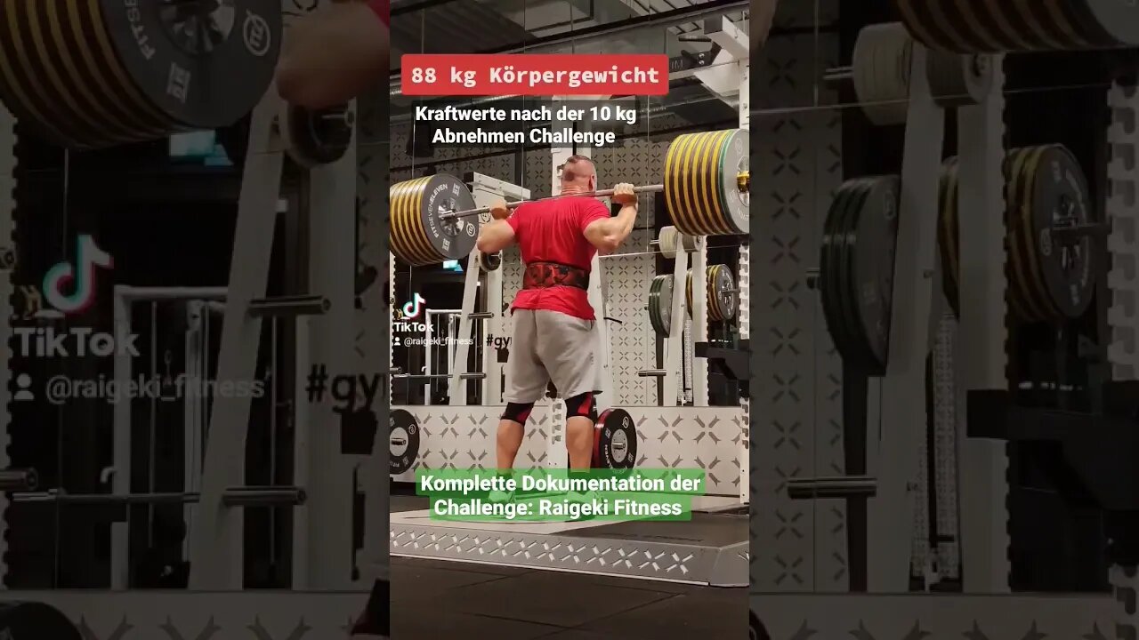 kraftwerte nach der 10 kg Abnehmen Challenge. #krafttraining
