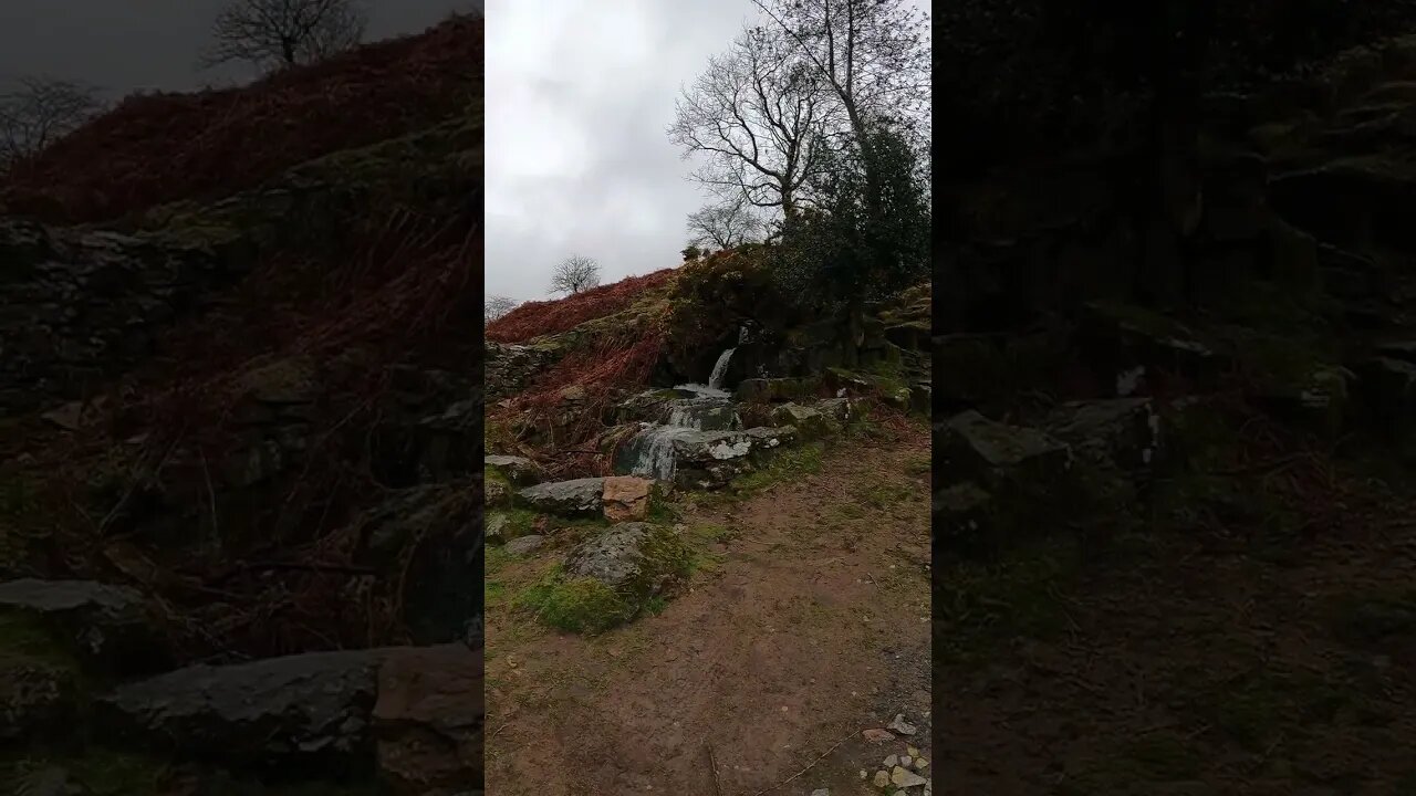 Mini waterfall Shipley Bridge. Avon Reservoir. Dartmoor. GoPro 23rd March 2023