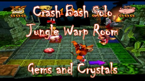 Crash Bash Solo: Jungle Warp Room (Gems and Crystals)