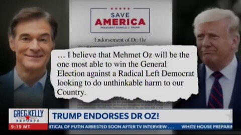 Greg Kelly Compares Dr. Oz To President Trump