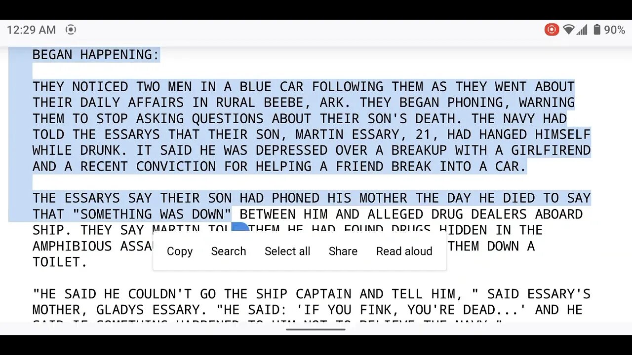 now call my family a liar...Martin was killed and Clinton's were hiding it..read slowly.