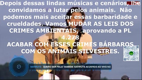 🔵 Natiruts e Sunflower Jam pela Defesa dos Animais.