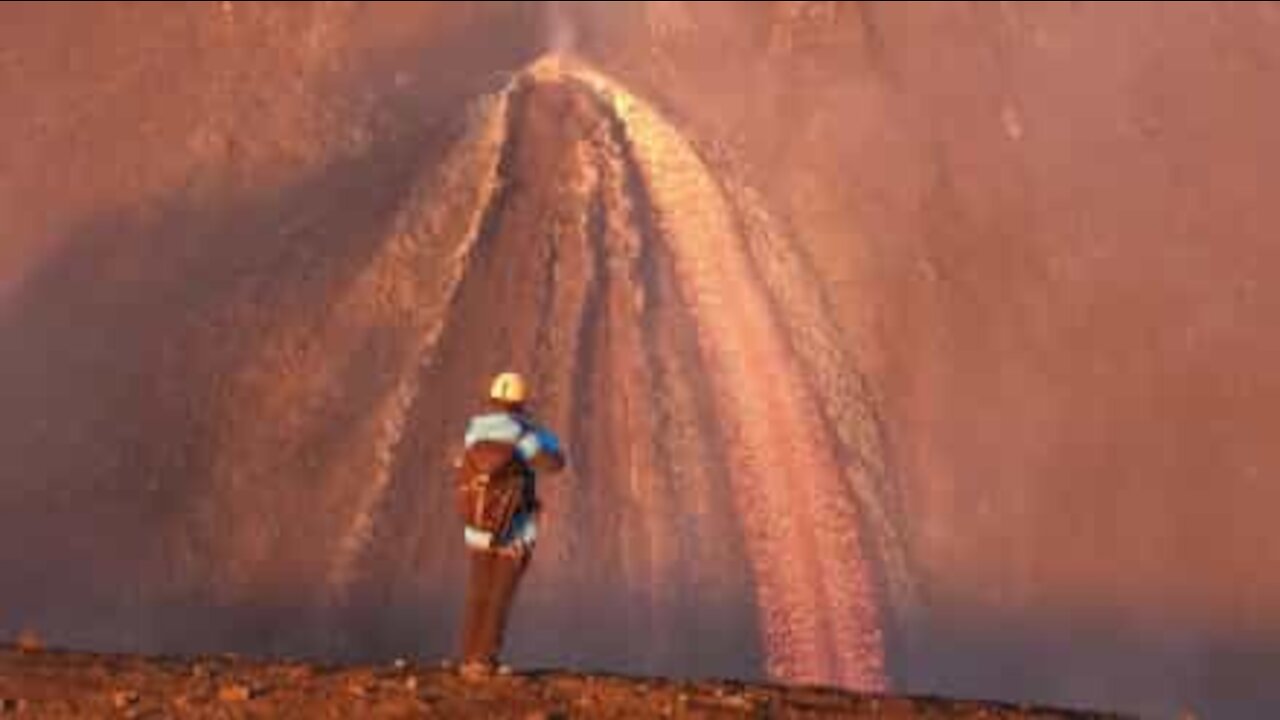 Etna, da erupção ao pôr do sol