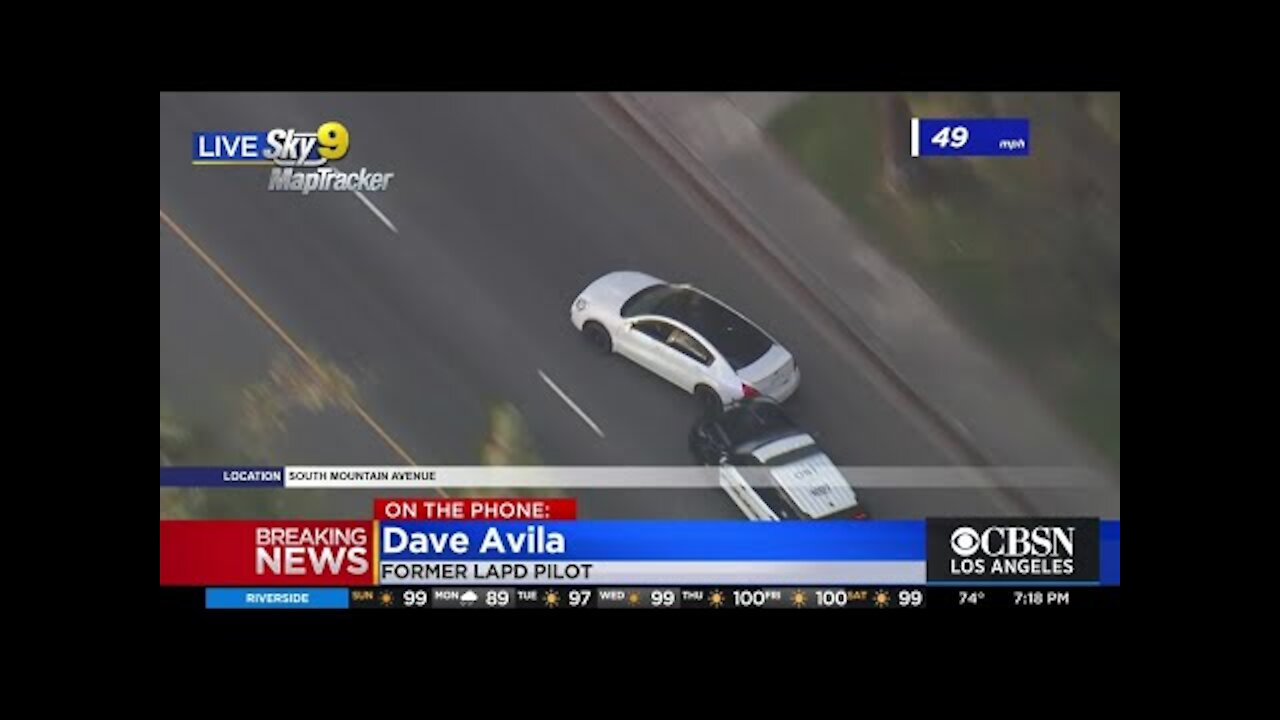 POLICE CHASE ends in graceful pit.